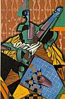 Juan Gris Violin and Checkerboard painting